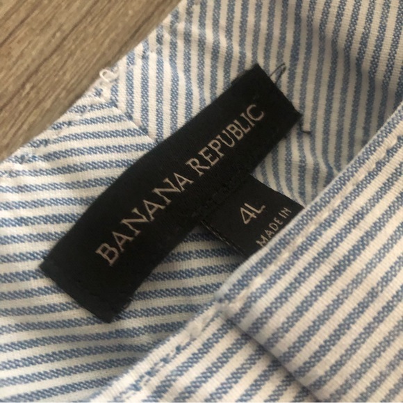 Striped linen high waisted flare pants - Picture 5 of 7